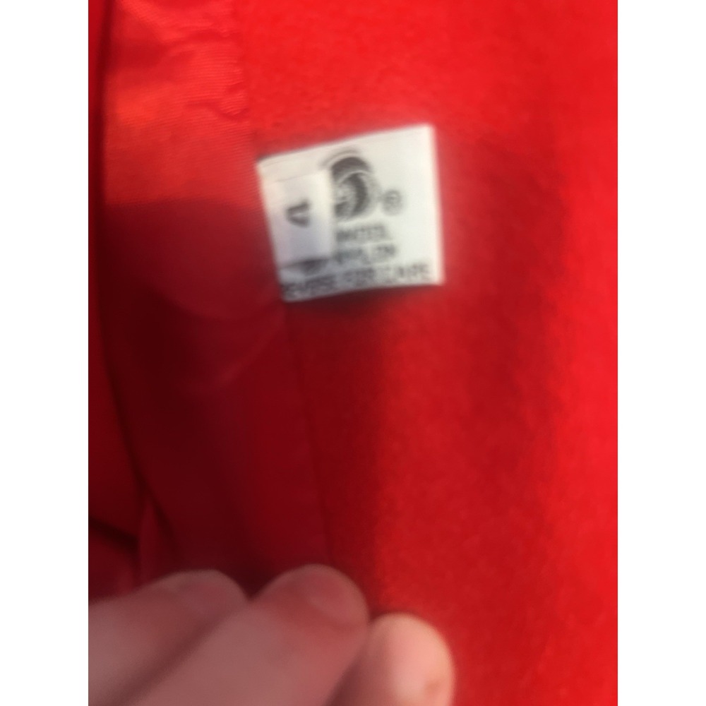 Herman Kay Gold Buttons Red Wool Vintage‎ Long Coat Women's Size 4 - Picture 6 of 8
